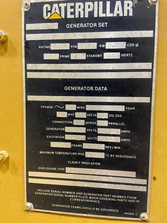 270 KW Caterpillar #3408, Natural gas generator set - Image 2