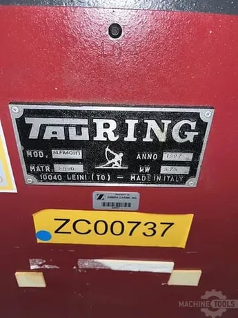 2" x 2" x 3/16" Tauring #ALFA40H1, bending roll, 7.7-15.6 shaft speed, remote operators stand, 1998 - Image 6