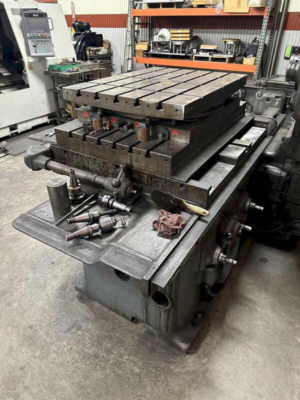 3" DeVlieg #3B-48, horizontal boring mill, 35" x 48" table, 25-1200 RPM, .002 -. 020 IPR - Image 4