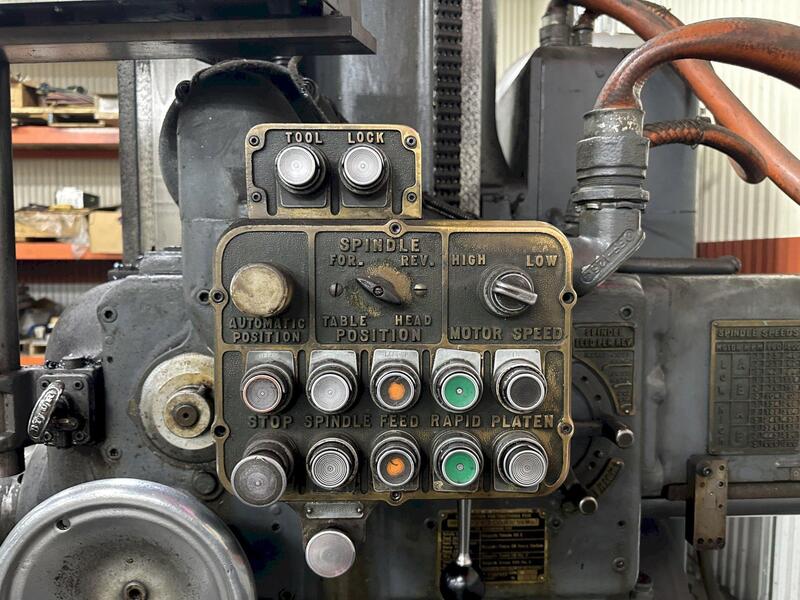 3" DeVlieg #3B-48, horizontal boring mill, 35" x 48" table, 25-1200 RPM, .002 -. 020 IPR - Image 7