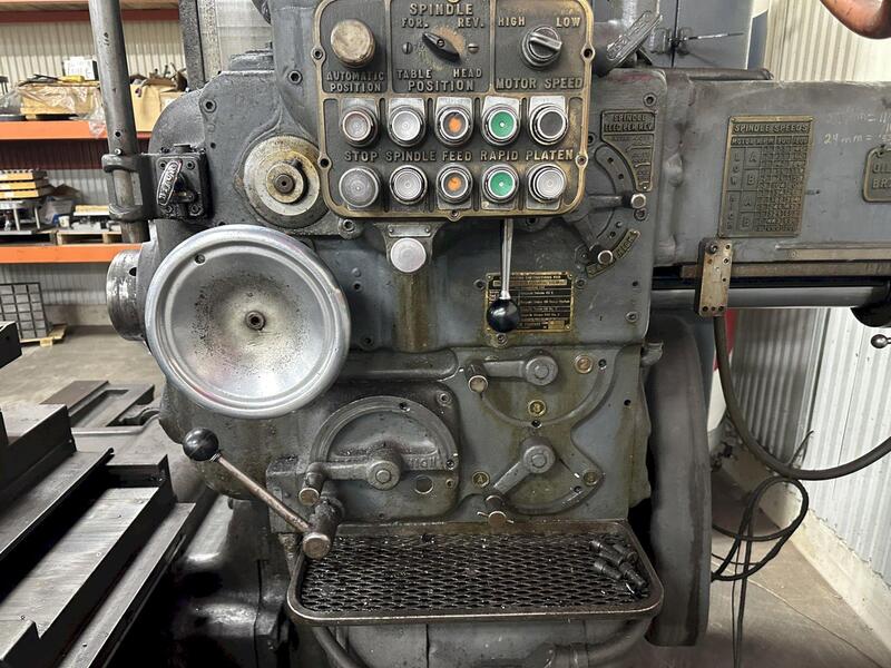 3" DeVlieg #3B-48, horizontal boring mill, 35" x 48" table, 25-1200 RPM, .002 -. 020 IPR - Image 8