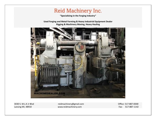 10" National Upsetter Heavy Duty Forging Machine, double toggle, 30" stroke, 300 HP - Image 3