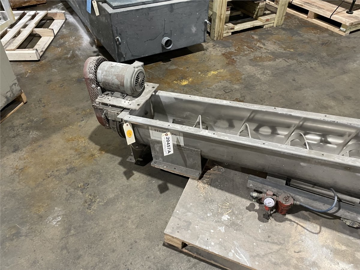 9" diameter x 6.8' long, olmarc packaging screw/auger convey, serial #3388 - Image 5