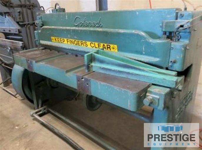12 gauge x 4' Goteneds #MGE-1-4, mechanical shear, back gauge, #43135 - Image 1