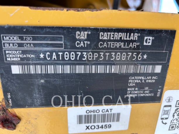 Caterpillar 730-04A, Articulated Truck, 5743 hours, S/N: 3T300756, 2019 - Image 6