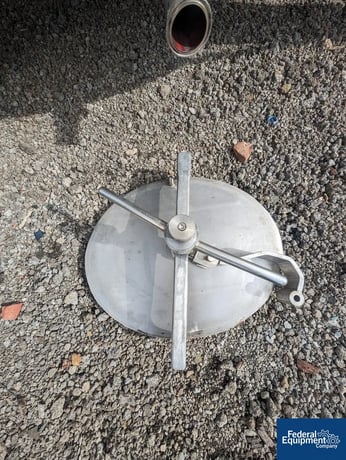 4000 gallon McCann Fab Tank, Stainless Steel, Horizontal, 8' diameter x 10' straight side, dished ends, on - Image 6