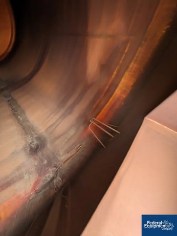 4000 gallon McCann Fab Tank, Stainless Steel, Horizontal, 8' diameter x 10' straight side, dished ends, on - Image 8