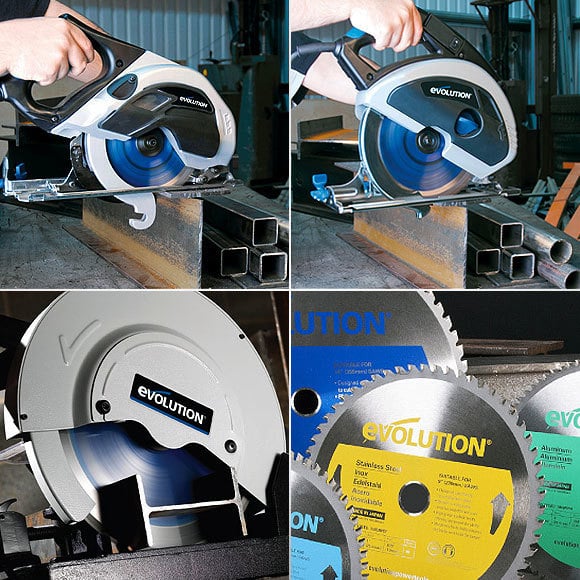 7-1/4" Evolution # EVOSAW180HD, cut steel without heat, burrs or coolant, new - Image 1