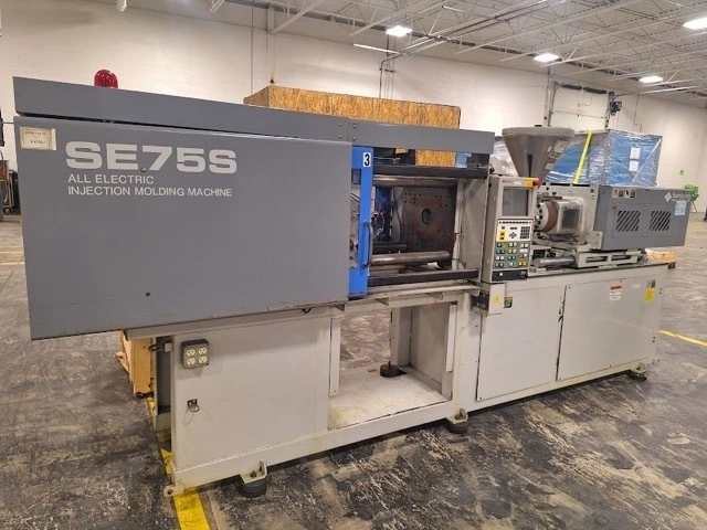 75 Ton, Sumitomo #SE75S, electric injection molder, 22 HP, 2000 - Image 1
