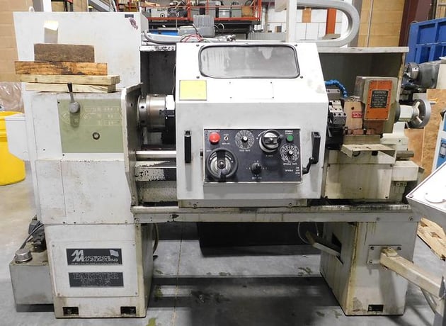 15" x 36" Milltronics #ML15, 3-jaw chuck, 3-1/8" hole, Centurion 6, 8 turret, 20-3000 RPM, 7 HP, 2004 - Image 1