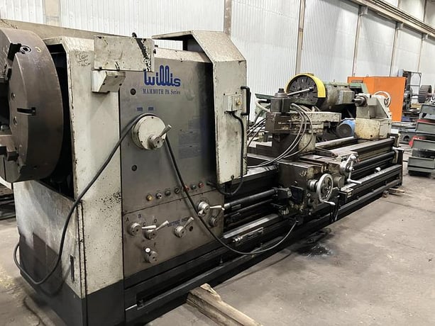48" x 120" Willis #Mammoth PA 12-1/2" Hollow Spindle Lathe - Image 1