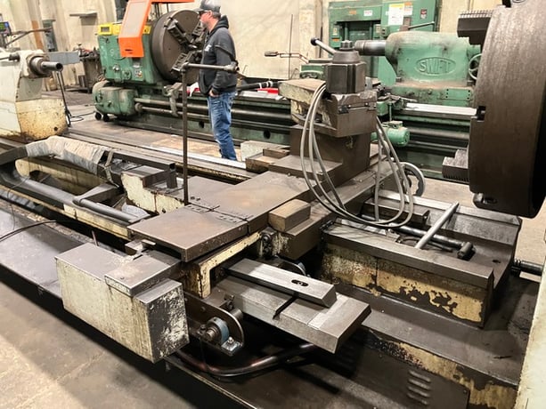 48" x 120" Willis #Mammoth PA 12-1/2" Hollow Spindle Lathe - Image 4