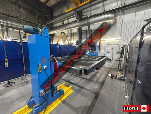 22000 lb. Irizar #HT-10, head and tailstock, 27.5" stroke, motorized - Image 3