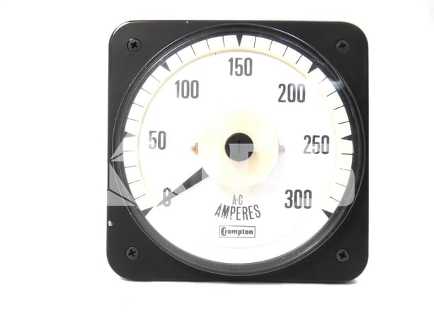 Crompton Switchboard AC Ammeter 0-300 Amps Full Scale, 5 Amps Max - Image 1