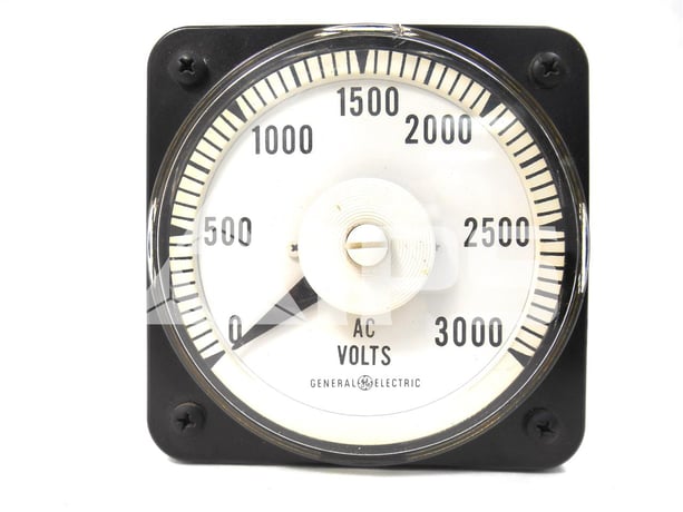 Yokogawa Ab-40 AC Volt Meter 0-3000v Full Scale, 150 Volts AC Max - Image 1