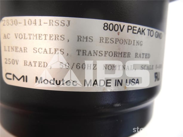 Cmi Modutec 2830 AC Volt Meter 0-600v Full Scale, 250 Volts AC Max - Image 2
