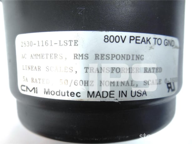 Cmi Modutec 2830 AC Ammeter 0-1600 Amps Full Scale, 5 Amps Max - Image 2
