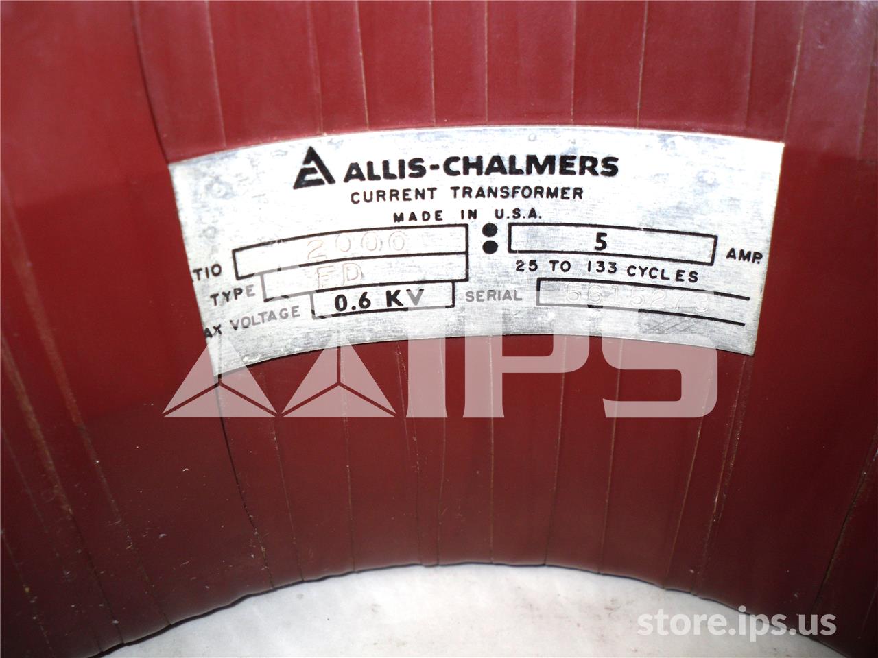 AC Fd Current Transformer 2000:5 Window, 15 KV - Image 1