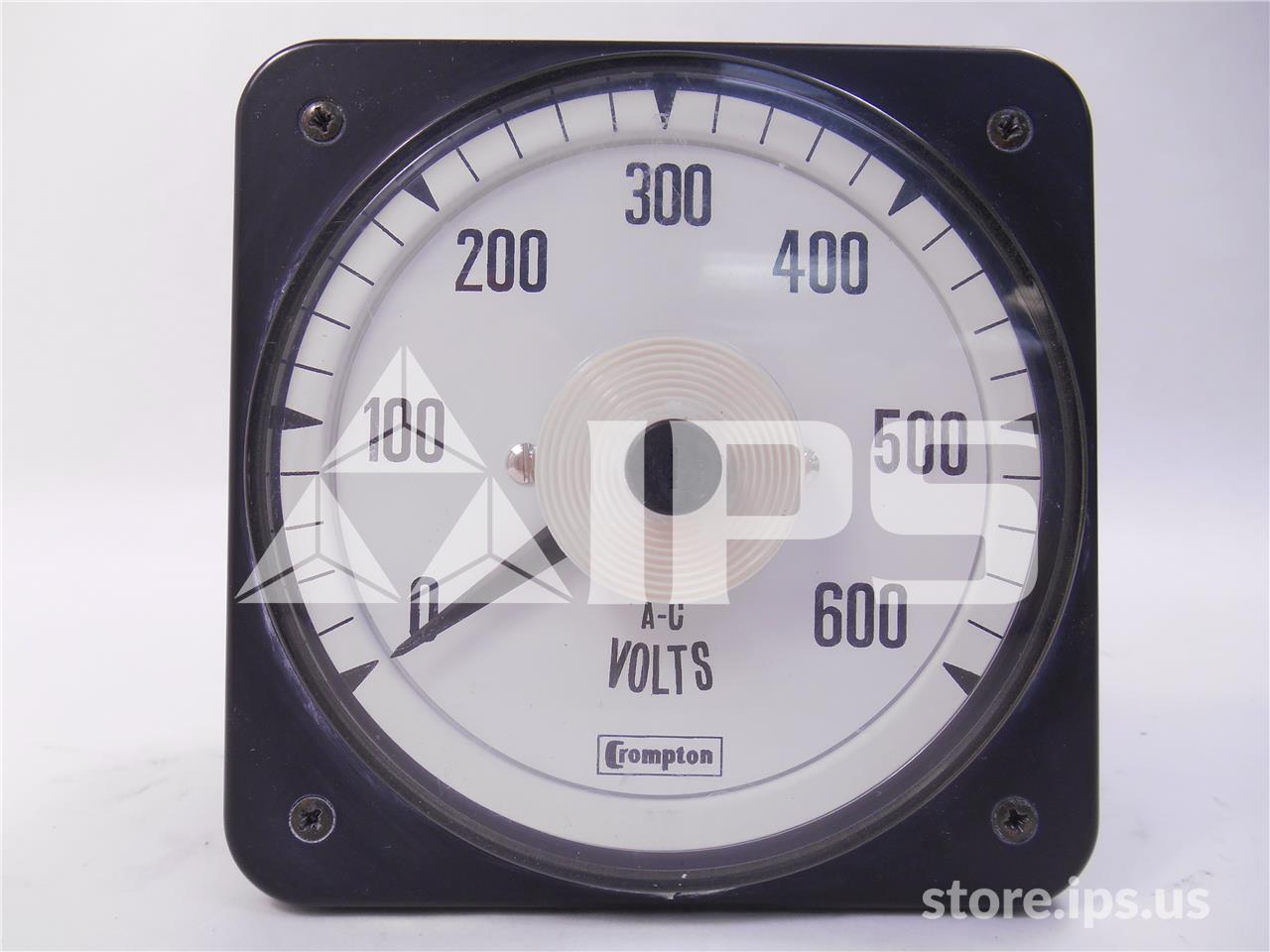 Crompton Switchboard AC Volt Meter 0-600v Full Scale, 250 Volts AC Max - Image 1