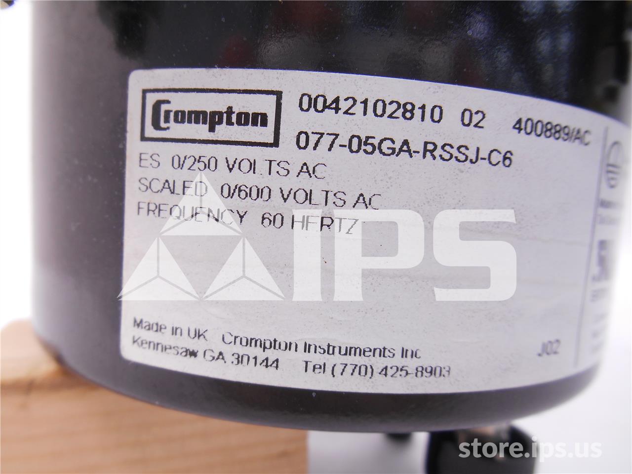 Crompton Switchboard AC Volt Meter 0-600v Full Scale, 250 Volts AC Max - Image 2
