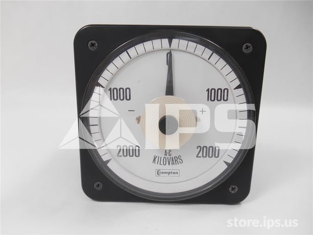 Crompton Switchboard Kilovar Meter 2k-0-2k, 120vac, 5 Amps - Image 1