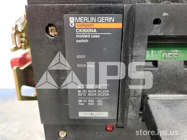 Square D Merlin Gerin Ck 800 Mccb 24 Volts DC Shunt Trip, With Standard Srawout Assembly - Image 5