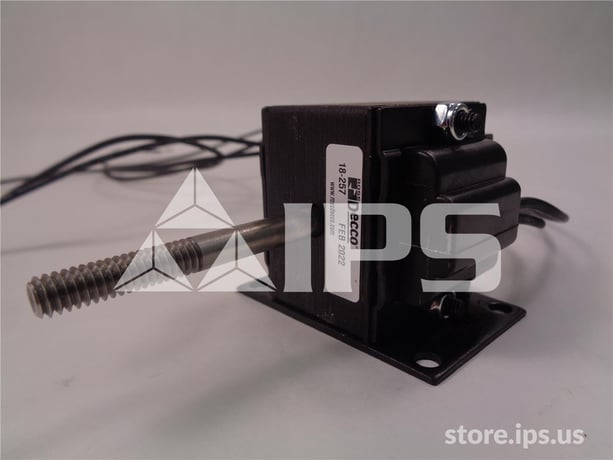 Decco 120 Volts AC Horizontal Pull Solenoid Assembly New With Plunger, U-stack, And Mounting - Image 2