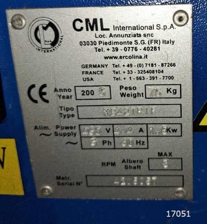 1/4" -1-1/2" Ercolina #MB42, rotary draw bender, 1-1/4" Sch 40 Pipe, 1-1/2" Tube - Image 2