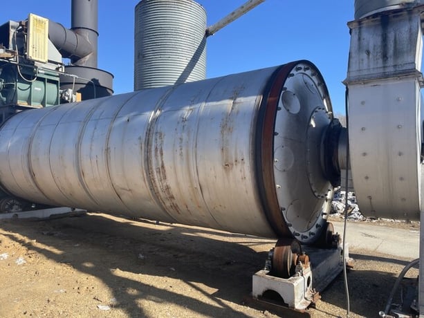 10.5' x 32' Heil, triple pass drum dryer & chip plant - Image 1