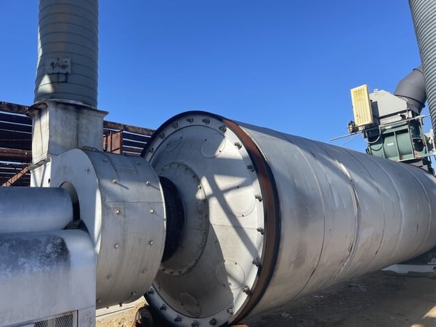 10.5' x 32' Heil, triple pass drum dryer & chip plant - Image 2