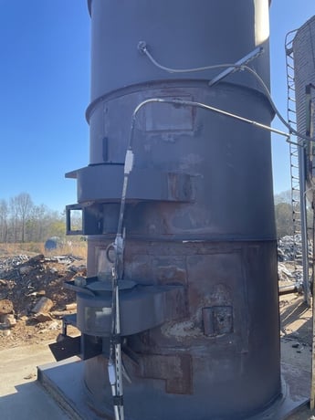 10.5' x 32' Heil, triple pass drum dryer & chip plant - Image 4