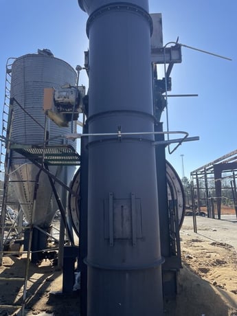 10.5' x 32' Heil, triple pass drum dryer & chip plant - Image 5