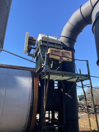 10.5' x 32' Heil, triple pass drum dryer & chip plant - Image 6