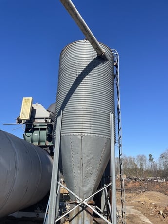 10.5' x 32' Heil, triple pass drum dryer & chip plant - Image 7