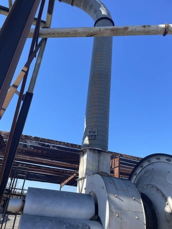 10.5' x 32' Heil, triple pass drum dryer & chip plant - Image 8