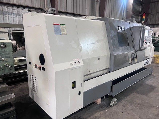 Samsung #SL-40/1500, CNC lathe, 26.8" swing, 18" chuck, 3-jaw, 4.6" bar, 60.2" centers, A2-11, 1800 RPM, 30 - Image 2