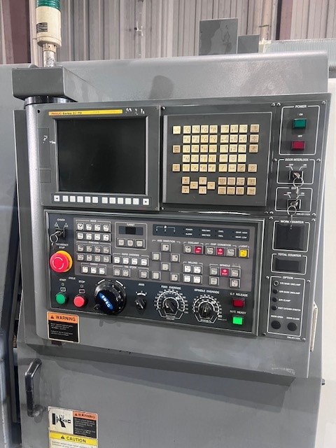 Samsung #SL-40/1500, CNC lathe, 26.8" swing, 18" chuck, 3-jaw, 4.6" bar, 60.2" centers, A2-11, 1800 RPM, 30 - Image 3