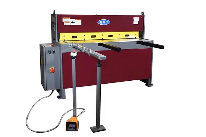 12 gauge x 4' GMC #EPS-0412M, mechanical shear, 52" blade, 35 SPM, 26" front operated manual back gauge, 60" - Image 1