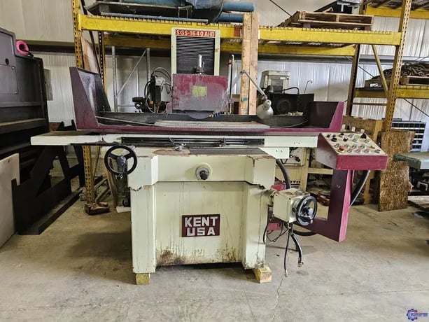 16" x 40" Kent #SGS-1640AHD, hydraulic horizontal surface grinder, 7.5 HP, 2" x 14" wheel - Image 1