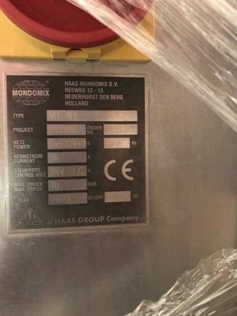 Haas #Mondomix VD-40 Aerator, Stainless Steel high shear mixer, 600 V., 40 HP - Image 5