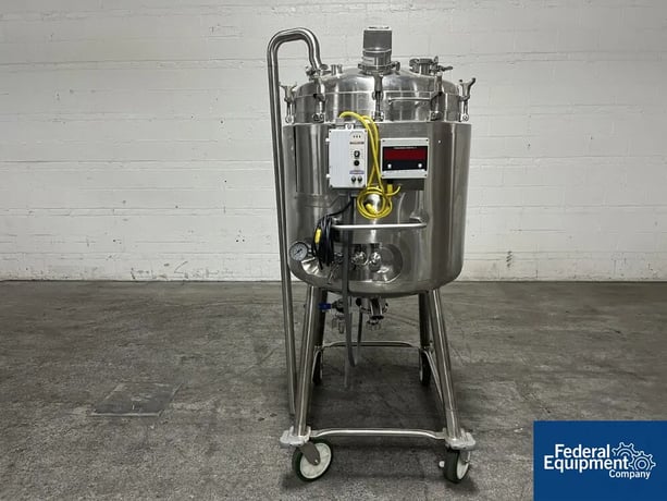 66 gallon Walker Reactor, 250 Liter, 316L Stainless Steel, 45/150 psi, 28" diameter x 20" straight side - Image 1