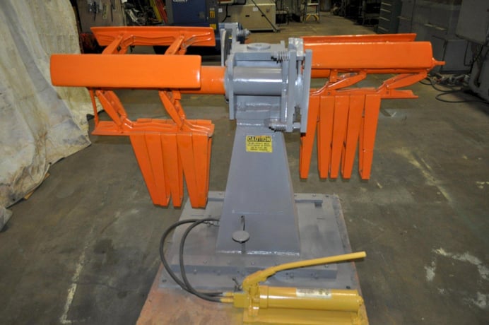 3000 lb. Regal #3000-18-DRNP-111, double end non-motorized uncoiler, 24" mandrel, 60" outside dimensions - Image 1