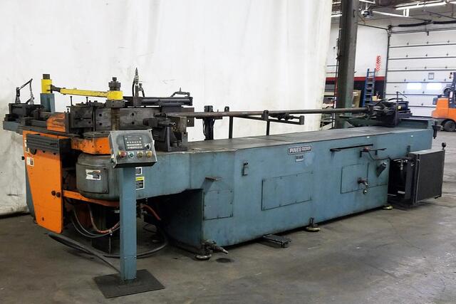6" Pines #4 Tube Bender w/ Mandrel, Digital Controls, Overhead Tie, PDA - Image 1