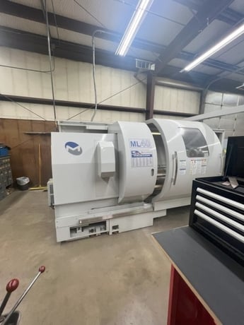 Milltronics #ML-40 Big Bore, CNC Lathe, 40" swing, 36" chuck, 2" bar, 80" centers, 40" turn diameter, 14" - Image 2