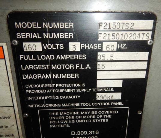 20" x 25" Marvel #2150, vertical band saw, 17' 6" x 1-1/4" blade, 30-500 SFPM, blade guide & tension, 40" - Image 4