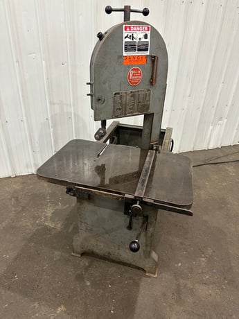 8-3/4" x 8-1/2" Rollin #SF8590, vertical band saw, 9' x 3/4" blade, 70-525 SFPM, 8-3/4" throat, 8.5" under - Image 1