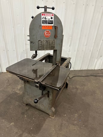 8-3/4" x 8-1/2" Rollin #SF8590, vertical band saw, 9' x 3/4" blade, 70-525 SFPM, 8-3/4" throat, 8.5" under - Image 3