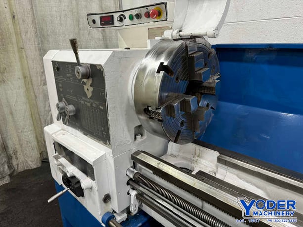 20"/24" x 57" Milltronics #HML2060, engine lathe, 12" gap length, 3" hole, 30-2200 RPM, thread dial, taper - Image 5