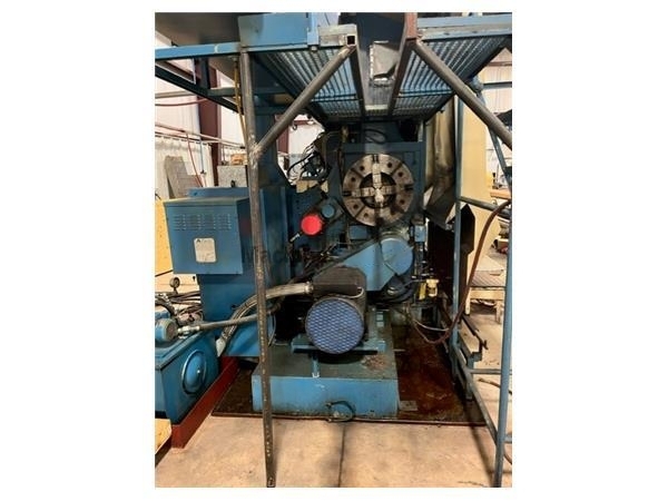 30" Heinemann #DN-400, hollow spindle CNC lathe, 12" hole, 100 HP, air chuck, tool holder rail w/ATC, Fanuc - Image 2