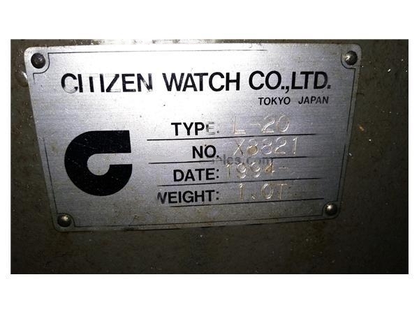 Citizen #Cincom-L20, CNC swiss screw, 20mm capacity, 10k RPM, Mitsubishi Control, live tool, sub spindle, 12' - Image 5